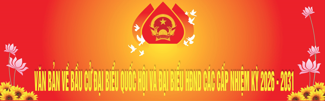 Infographic: Văn bản về bầu cử đại biểu Quốc hội và đại biểu HĐND các cấp nhiệm kỳ 2026 - 2030